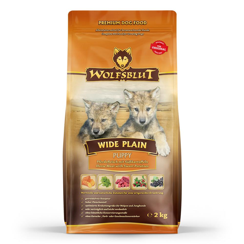 petspremium Wolfsblut Wide Plain - Pferdefleisch und Süßkartoffel Puppy Trockenfutter 2 kg Neueste Mode