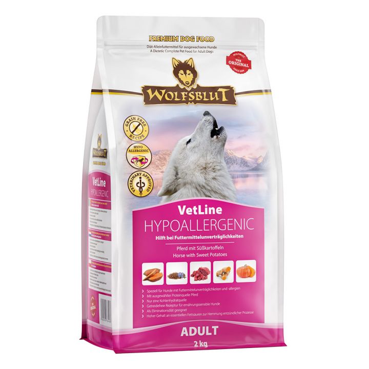 petspremium Wolfsblut Hypoallergenic VetLine Trockenfutter 2 kg Zeitlich begrenztes Angebot