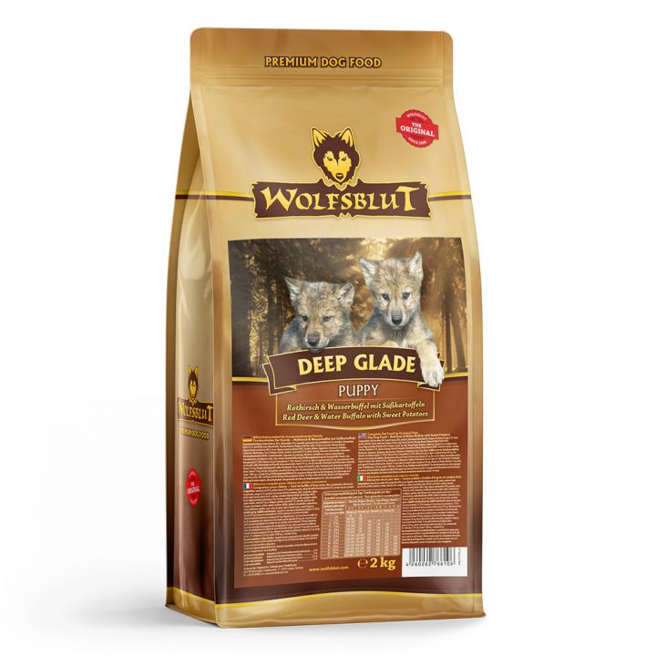 petspremium Wolfsblut Deep Glade - Rothirsch und Wasserbüffel Puppy Trockenfutter 2 kg Blitzangebot