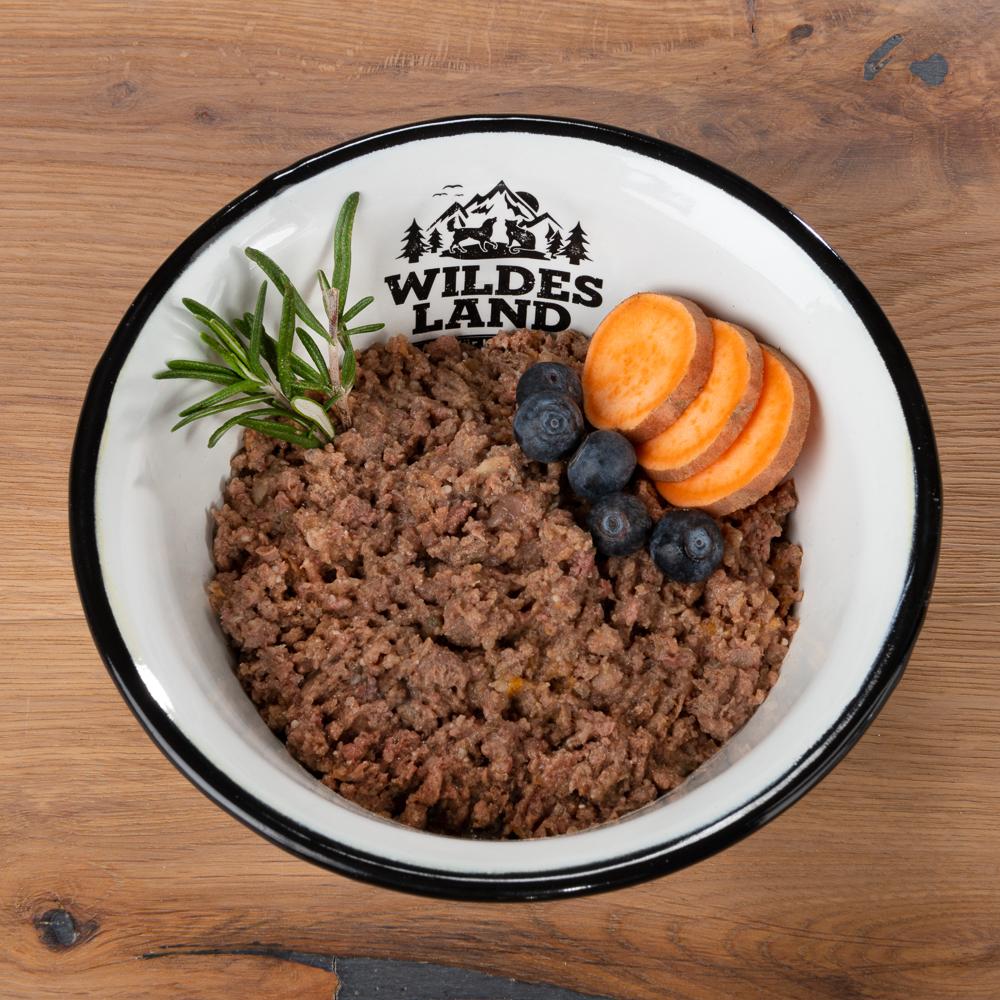 petspremium Wildes Land Rind mit Süßkartoffel Apfel und Wildkräutern Classic Puppy Nassfutter 6 x 400 g Saisonale Angebote