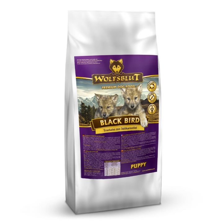 petspremium Wolfsblut Black Bird - Truthahn und Süßkartoffel Puppy Trockenfutter 2 kg Riesige Ersparnisse