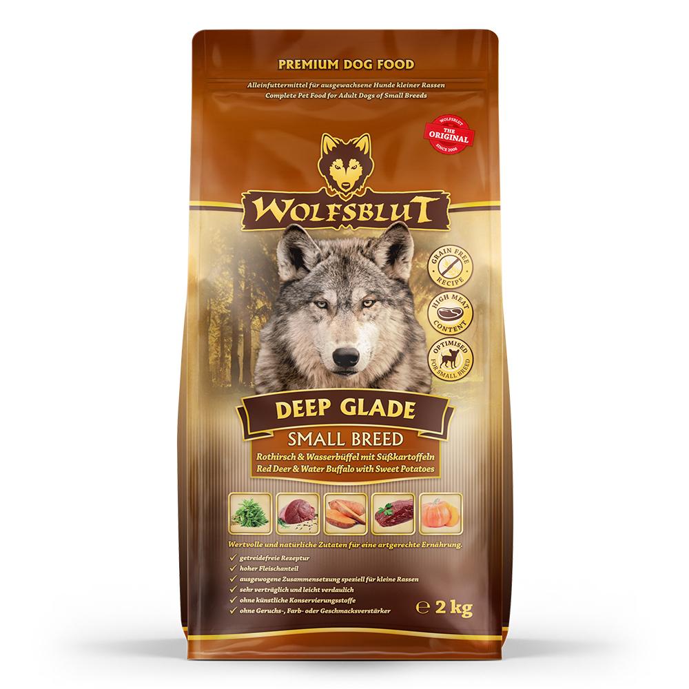 petspremium Wolfsblut Deep Glade - Rothirsch und Wasserbüffel Small Breed Trockenfutter 2 kg Tiefpreis