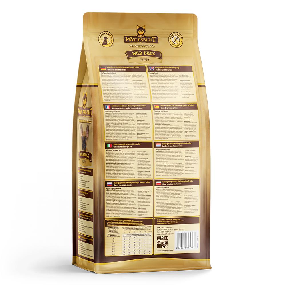 petspremium Wolfsblut Wild Duck - Ente und Kartoffel Puppy Trockenfutter 2 kg Begrenzte Freigabe
