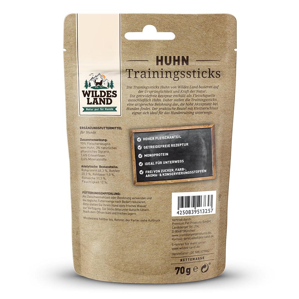 petspremium Wildes Land Huhn Trainingssticks Snack 70 g Zeitbegrenzte Promotion