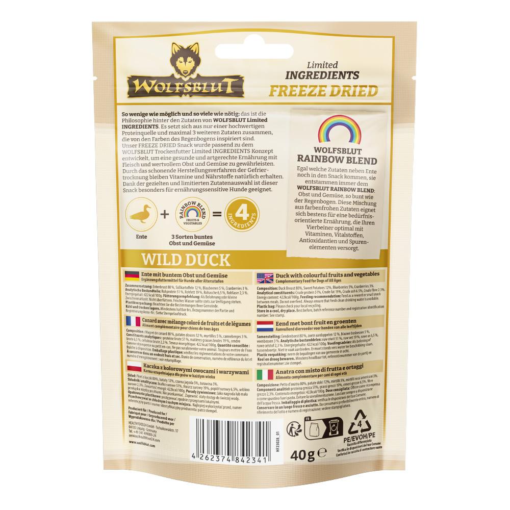 petspremium Wolfsblut Limited INGREDIENTS Wild Duck 40 g Bis zu 65% Rabatt