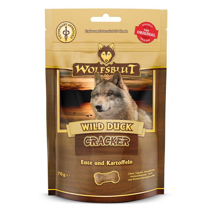 petspremium Wolfsblut Wild Duck - Entenfleisch Cracker Snack 7 x 70 g Black Friday Preise