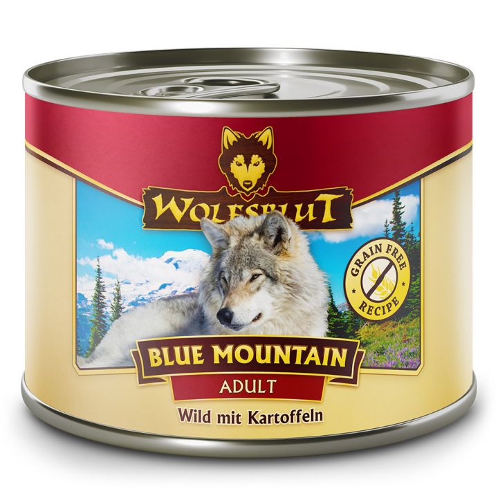 petspremium Wolfsblut Blue Mountain - Wild mit Kartoffeln Adult Nassfutter 6 x 200 g