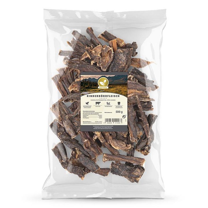petspremium Natural Rinderdörrfleisch Snack 250 g