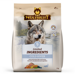 petspremium Wolfsblut Limited Ingredients Cold River - Forelle und Süßkartoffel Adult Trockenfutter 1 kg Limitierter Zeitrabatt