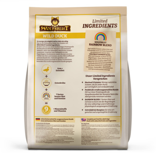petspremium Wolfsblut Limited Ingredients Wild Duck - Ente und Süßkartoffel Adult Trockenfutter 1 kg Günstig kaufen