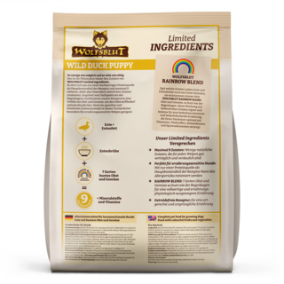 petspremium Wolfsblut Limited Ingredients Wild Duck - Ente und Süßkartoffel Puppy Trockenfutter 1 kg Großer Ausverkauf