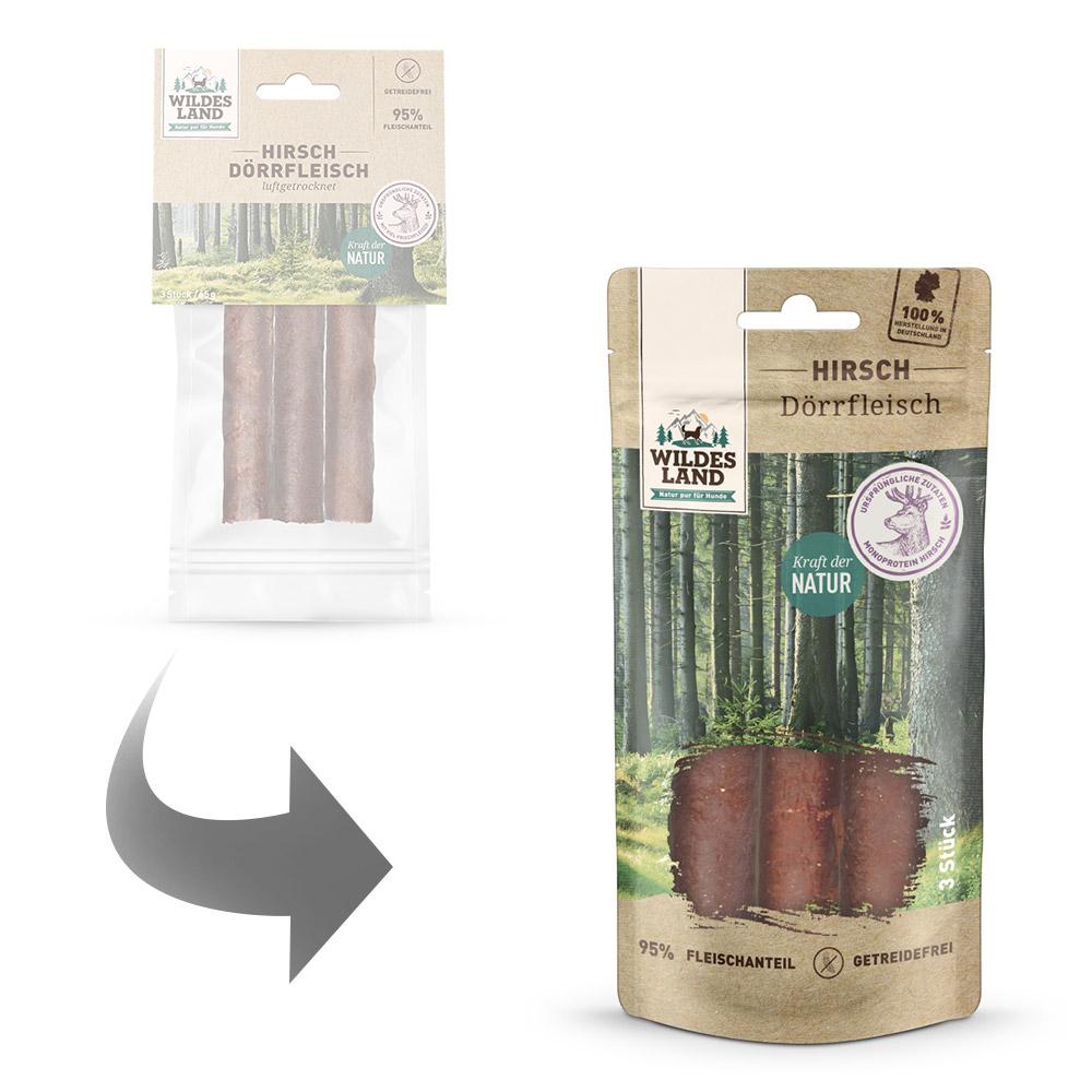 petspremium Wildes Land Hirsch Dörrfleisch Snack 3 Stück Begrenztes Angebot