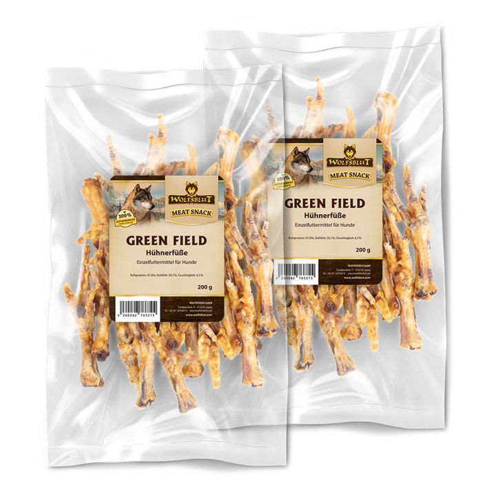 petspremium Wolfsblut Green Field Hühnerfüße Kauartikel Snack 2 x 200 g Preisnachlass