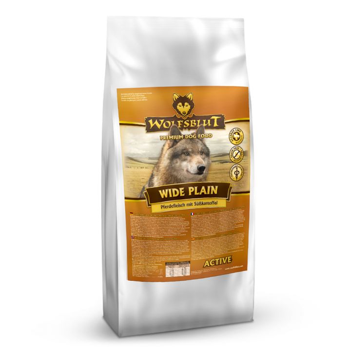 petspremium Wolfsblut Wide Plain - Pferdefleisch und Süßkartoffel Active Trockenfutter 500 g Saisonschlussverkauf