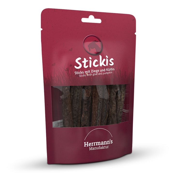 petspremium Herrmann's Ziege mit Kürbis Stickis Snack 80 g Cyber Monday