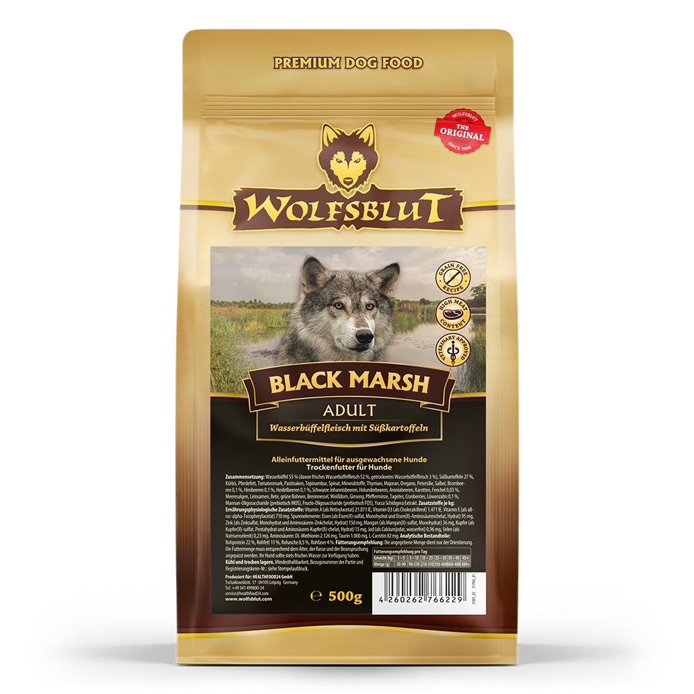 petspremium Wolfsblut Black Marsh - Wasserbüffel mit Süßkartoffel Adult Trockenfutter 500 g Osterangebot