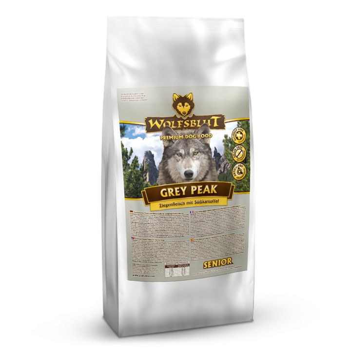 petspremium Wolfsblut Grey Peak - Ziegenfleisch und Süßkartoffel Senior Trockenfutter 500 g Muttertagsangebot