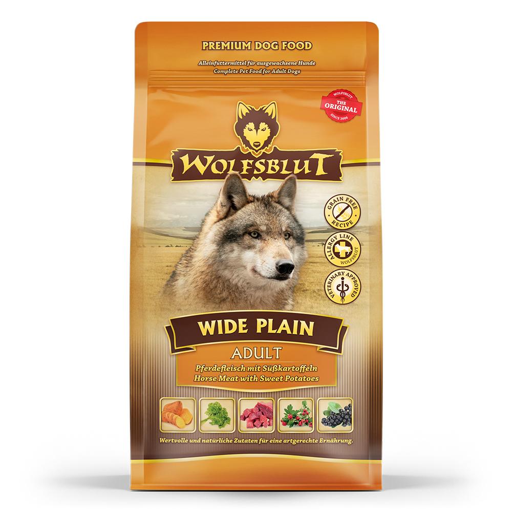 petspremium Wolfsblut Wide Plain - Pferdefleisch und Süßkartoffel Adult Trockenfutter 500 g Valentinstagsangebot