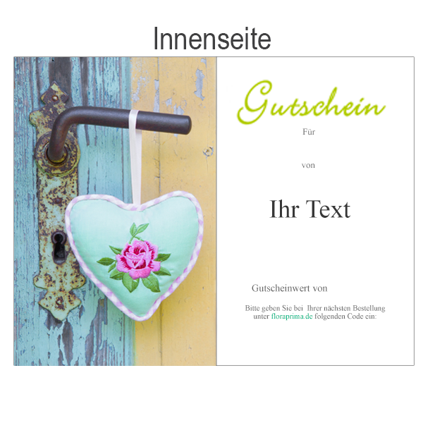 floraprima Gutschein „von Herzen“