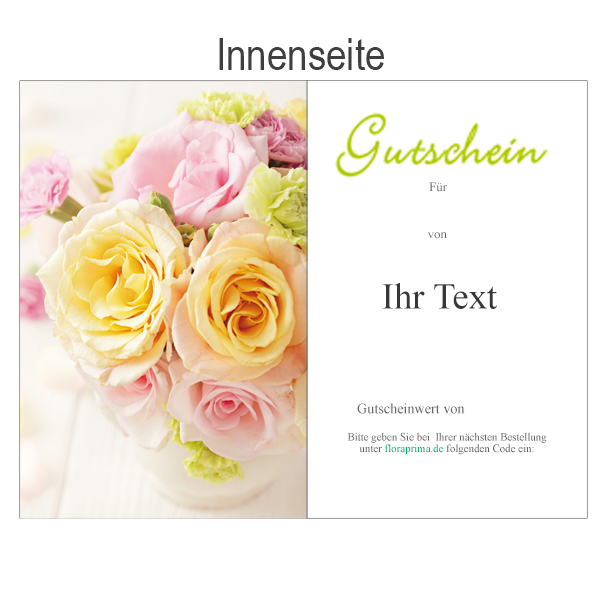 floraprima Gutschein „Danke“