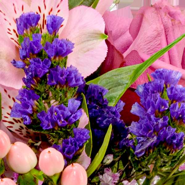 floraprima Premiumstrauß Blütenstar mit Premiumvase & Ferrero Giotto 3er Räumungsverkauf