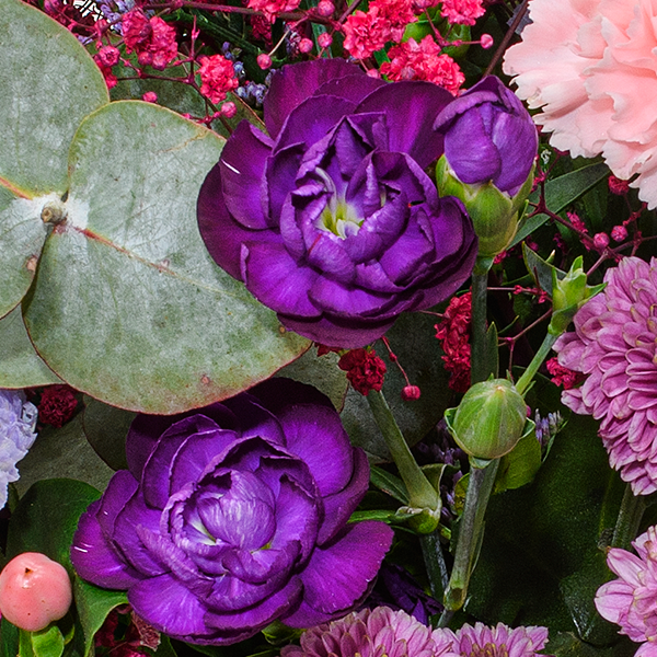 floraprima Blumenstrauß Pure Freude mit Vase & Ferrero Giotto 3er Letzte 3 Tage