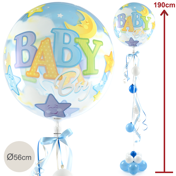 floraprima Riesenballon-Präsent Baby Boy (190 cm) Speichern exportieren