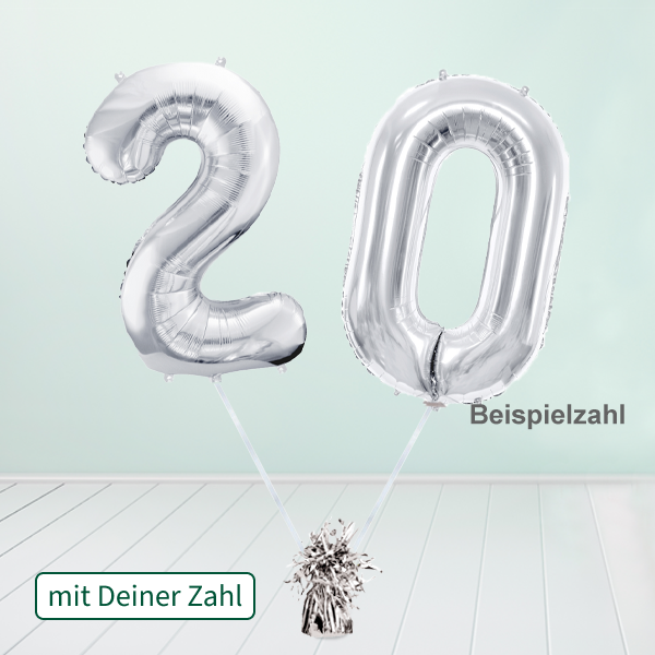 floraprima Heliumballon-Geschenk XXL-Zahlen Blitzverkäufe