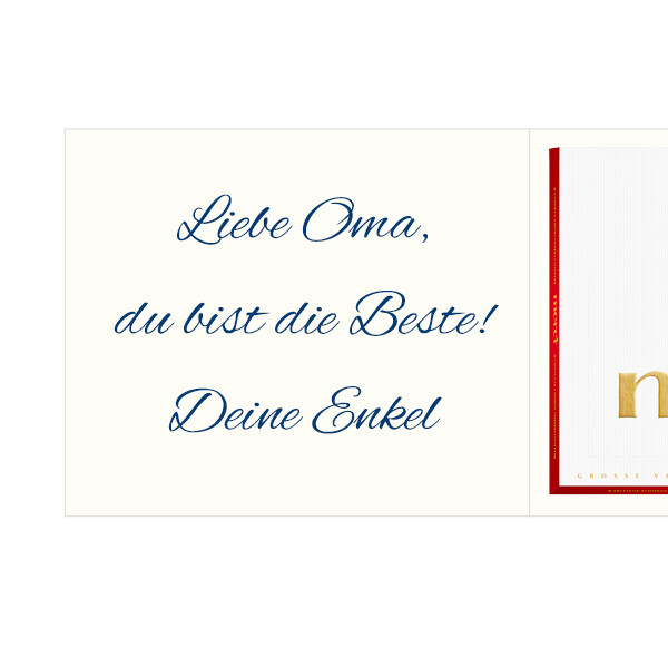 floraprima Persönliche Grußkarte mit Merci: Tollste Oma (250 g) Fabrik Onlineshop