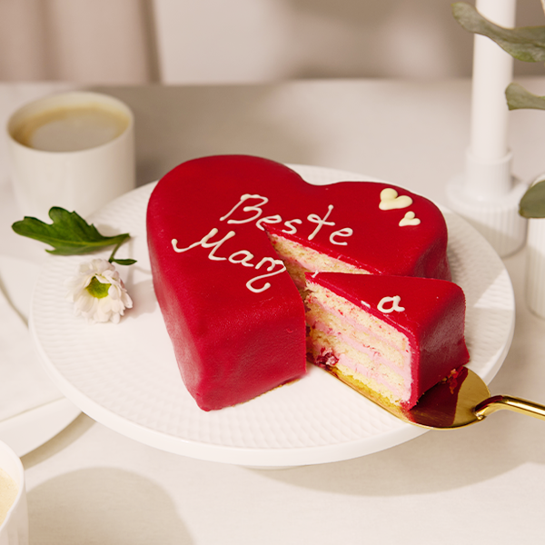 floraprima Herztorte Erdbeere „Beste Mama“ Exklusivangebot