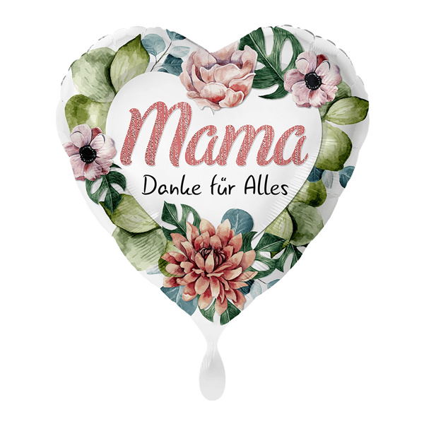 floraprima Heliumballon Geschenk „Mama danke für Alles“