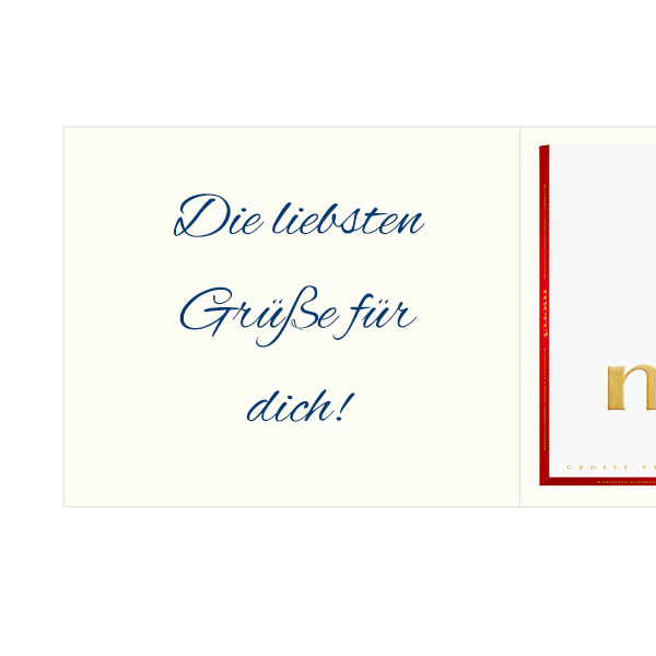 floraprima Persönliche Grußkarte mit Merci: Tausend gute Wünsche (250 g) Clearance-Verkauf