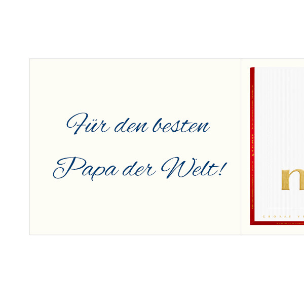 floraprima Persönliche Grußkarte mit Merci: Bester Papa (250 g) Outlet