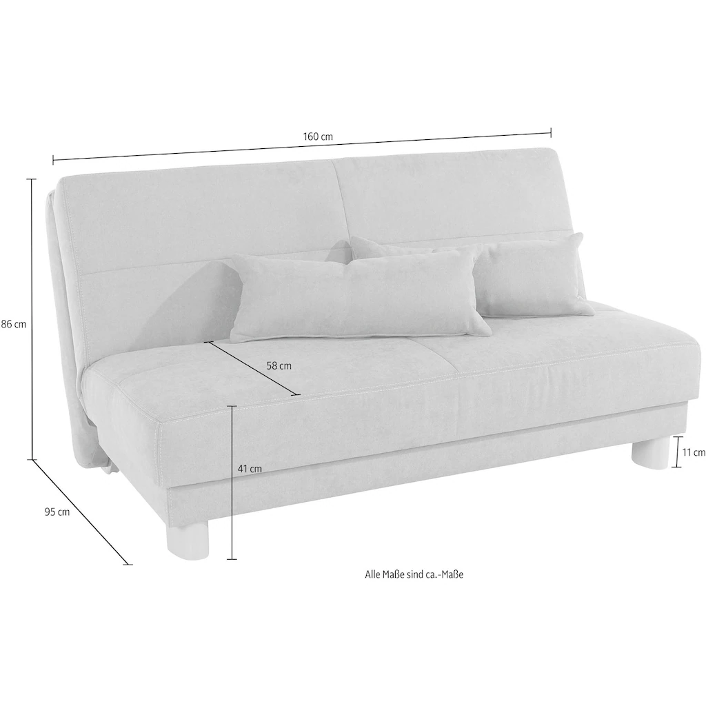 INOSIGN Schlafsofa »Gina« mit einem Handgriff vom Sofa zum Bett kaufen Black Friday Preise