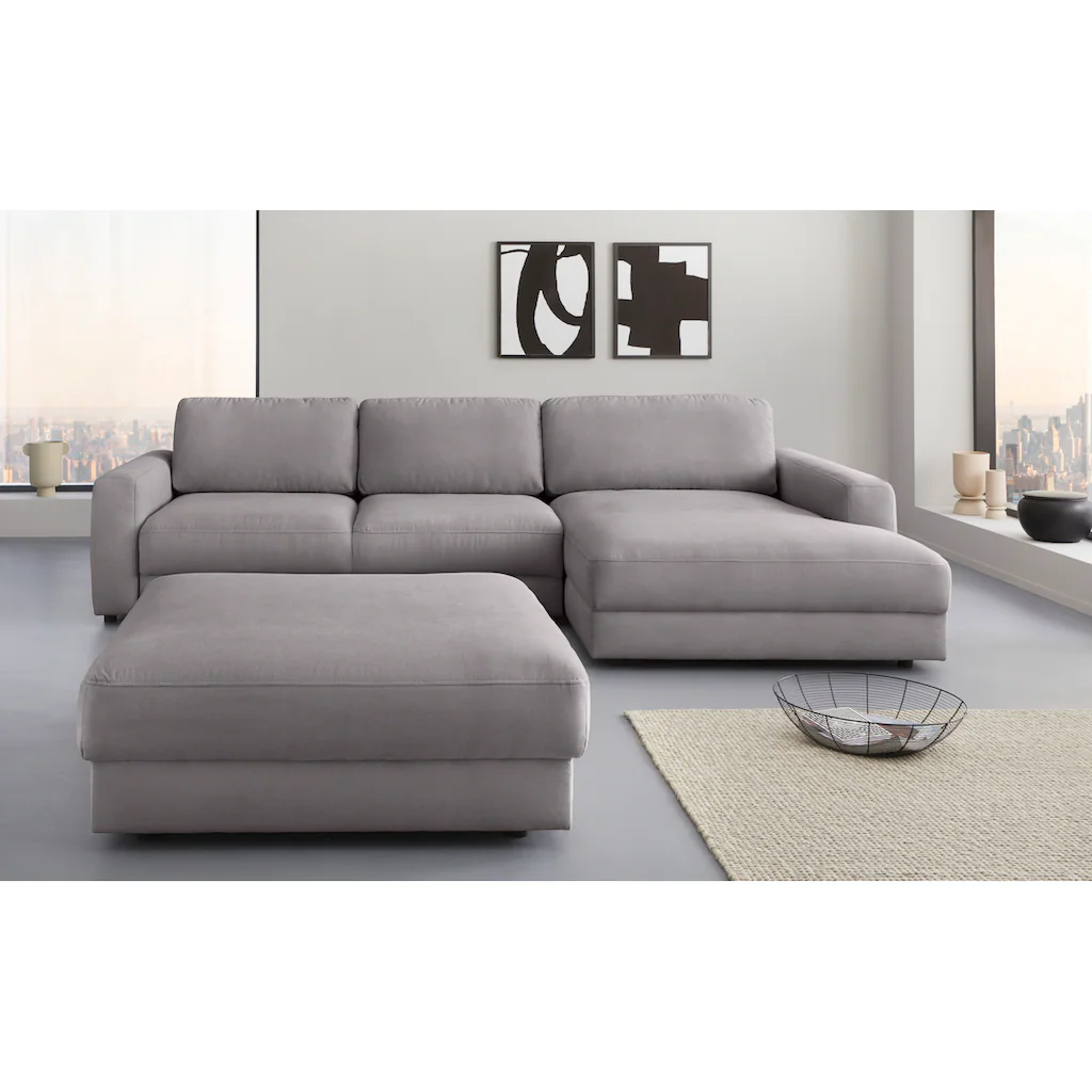 Places of Style Ecksofa »Bloomfield L-Form« wahlweise mit Bettfunktion und Bettkasten kaufen Online