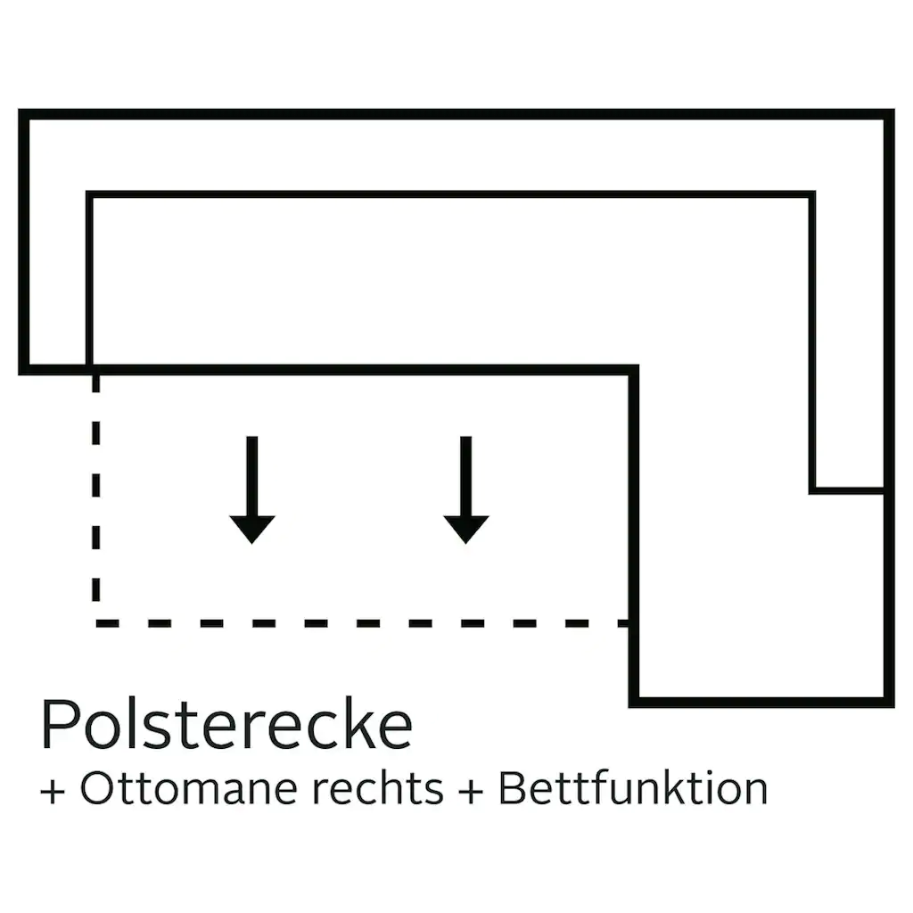 COLLECTION AB Ecksofa mit komfortablem Federkern online kaufen Kostenloser Versand
