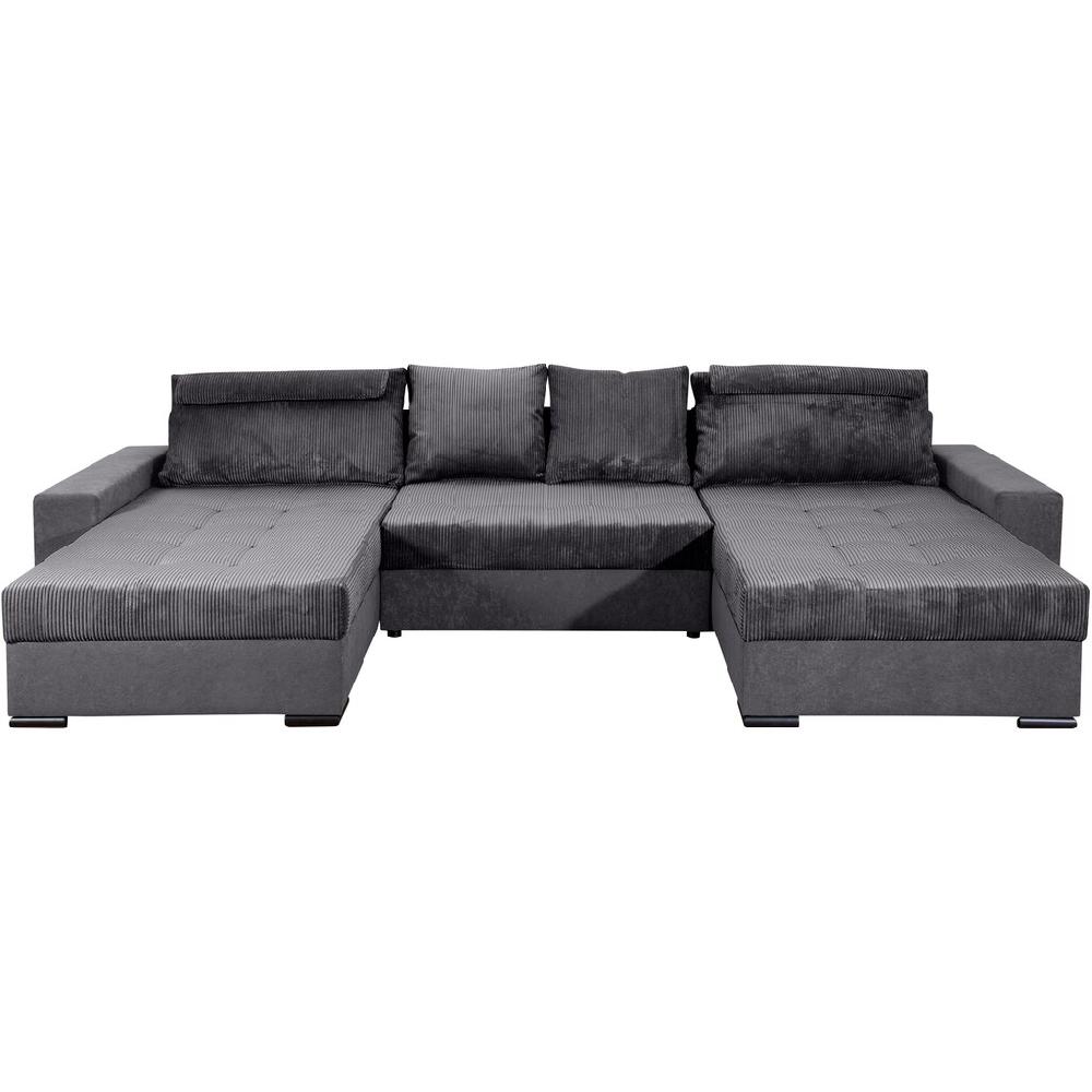 COLLECTION AB Wohnlandschaft »XXXL-Josy Relax U-Form Breite 352 cm mit 2 gleich großen Recamieren« inkl. Bettfunktion Bettkasten mit 4 Rückenkissen in zwei Größen Preisnachlass