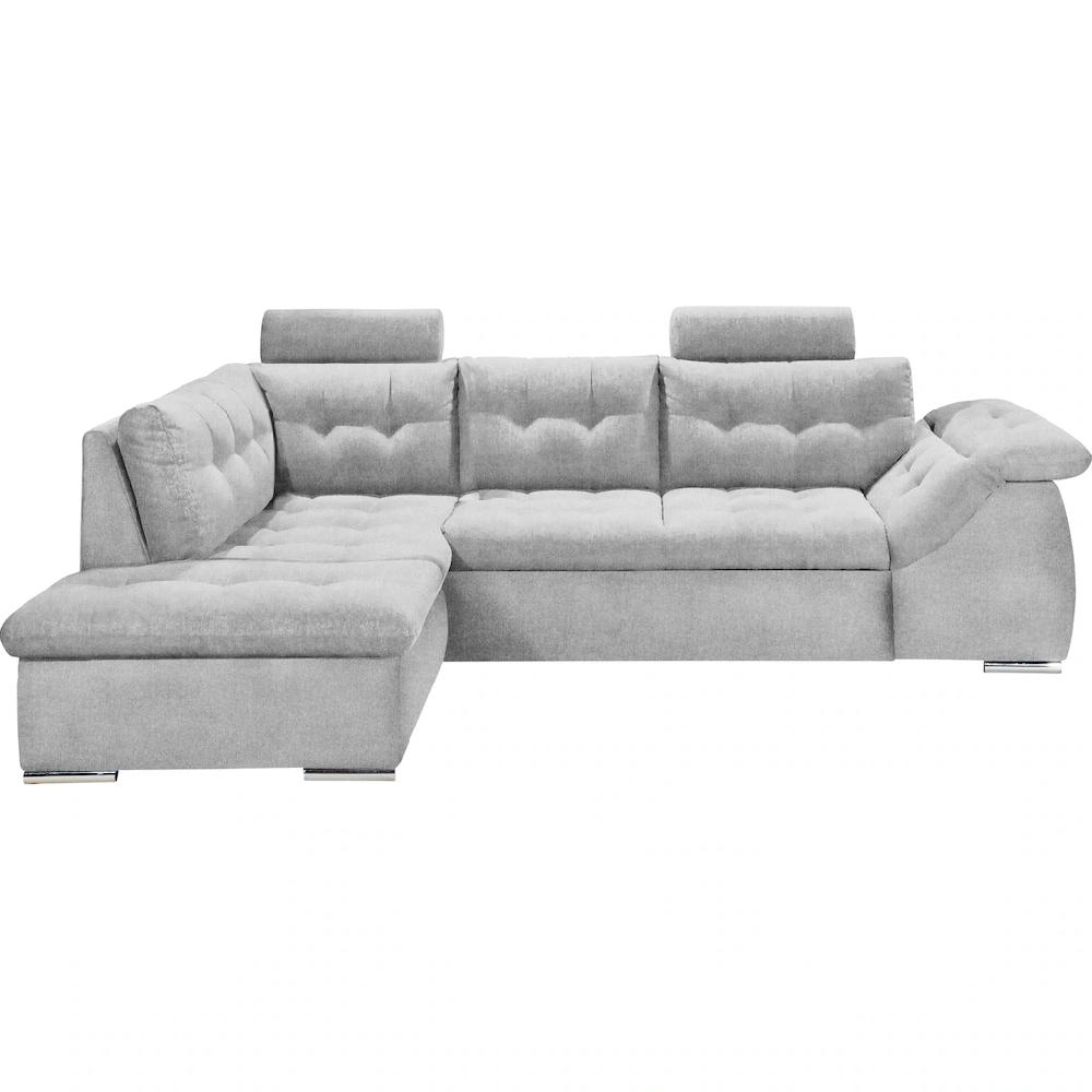 ED EXCITING DESIGN Ecksofa Oman mit Bettfunktion Bettkasten Armteilverstellung und Kopfstützen kaufen Zeitlich begrenztes Angebot