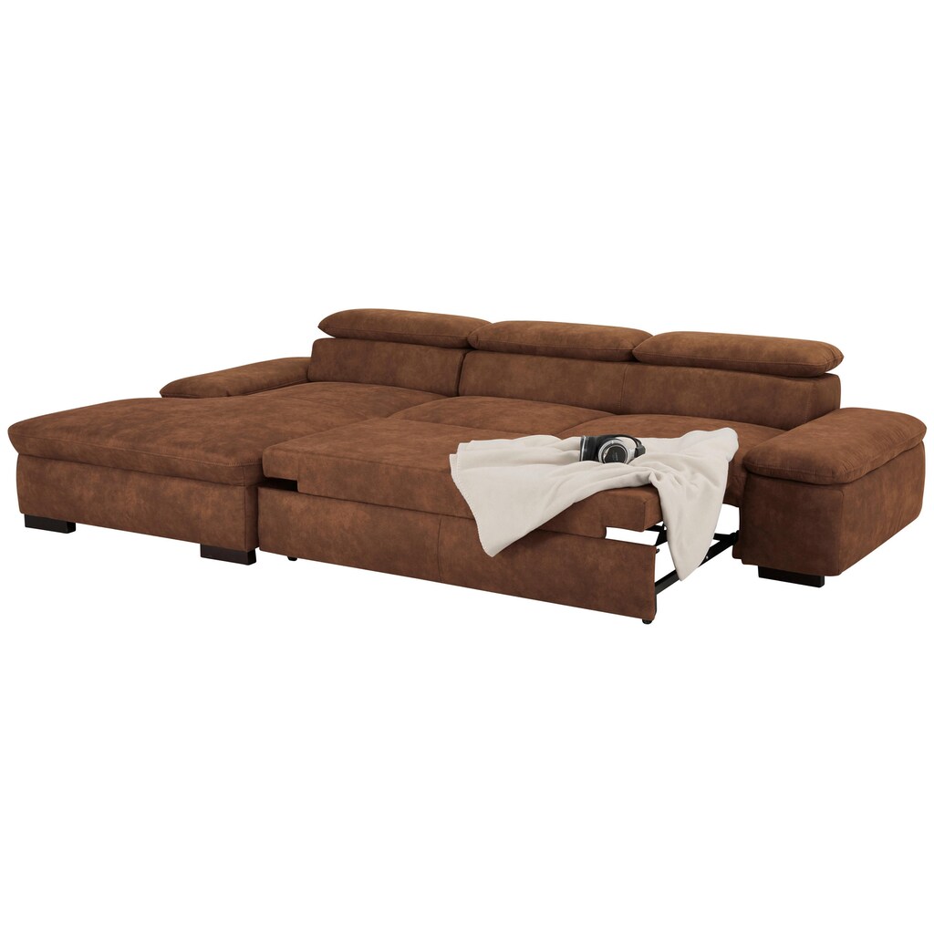 Home affaire Ecksofa »Alberto« Wahlweise mit Bettfunktion Super Sparpreis