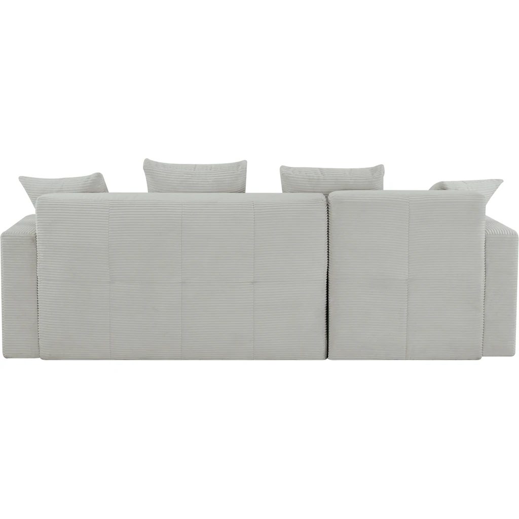 INOSIGN Ecksofa »KILLAM 217 cm L-Form mit Schlaffunktion u. Bettkasten« Recamiere rechts / links montierbar in Cord und Webstoff kaufen Kostenlose Rückgabe