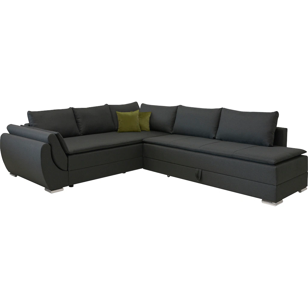 INOSIGN Ecksofa »Göteborg« mit Boxspring-Bettfunktion und Bettkasten Dauerschlaffunktion Topper kaufen Neueste Stile