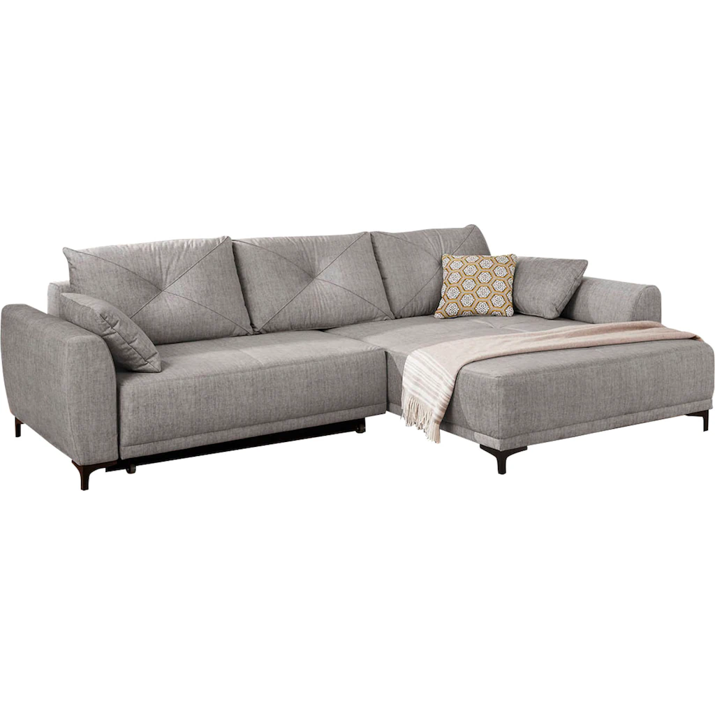 Jockenhöfer Gruppe Ecksofa Aviano inkl. praktischer Bettfunktion Stauraum/Bettkasten kaufen Letzte 2 Tage