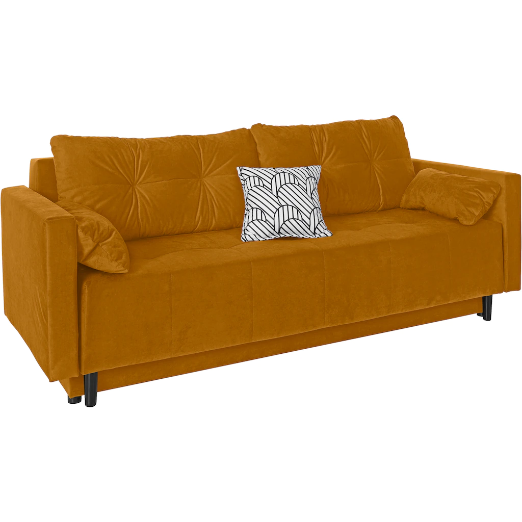 COLLECTION AB Schlafsofa »Solar« Bettfunktion Bettkasten Federkern und loser Rücken- und Zierkissen kaufen Zeitbegrenzte Promotion