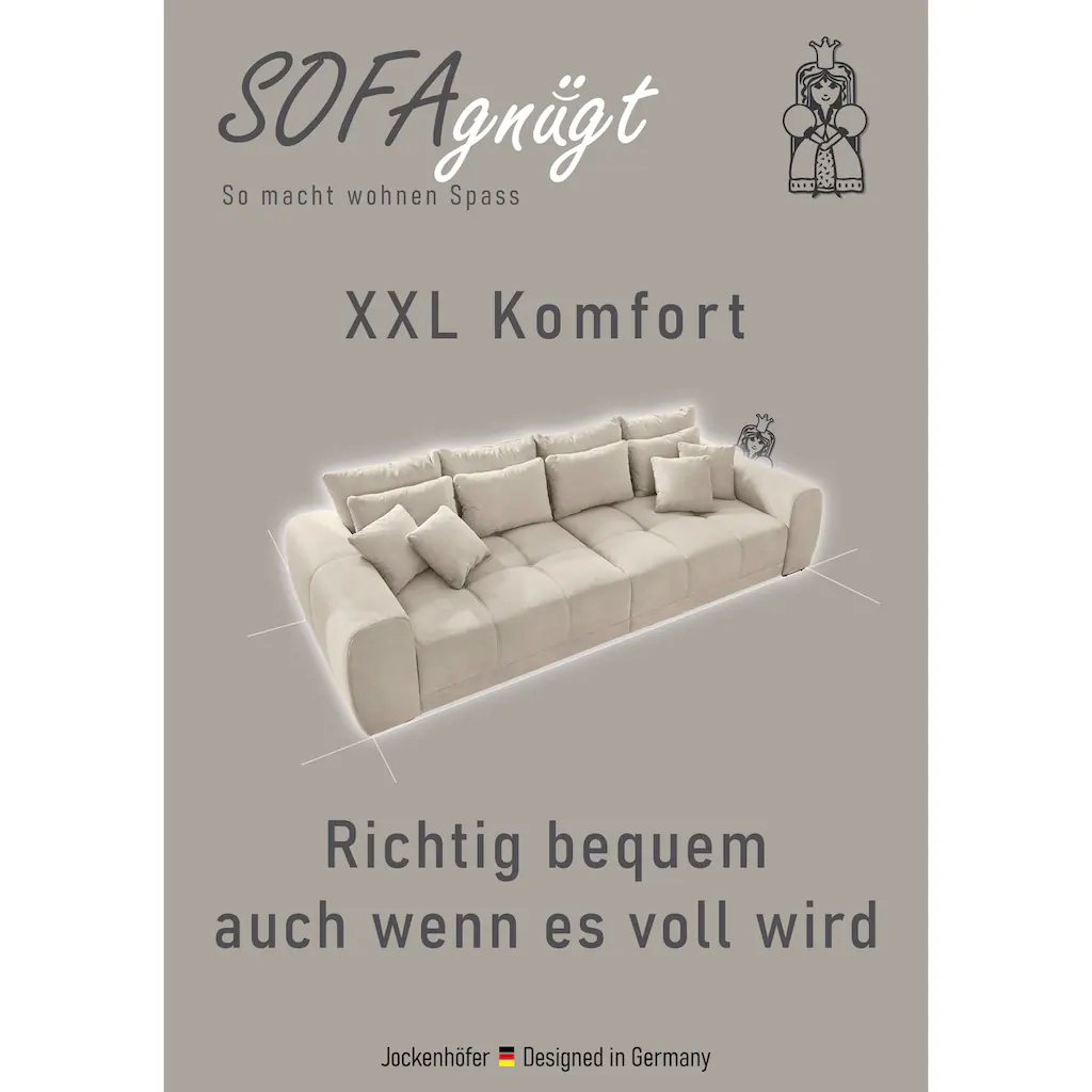 Jockenhöfer Gruppe Big-Sofa Moldau Inklusive loser Rücken- und Zierkissen kaufen Bis zu 65% Rabatt