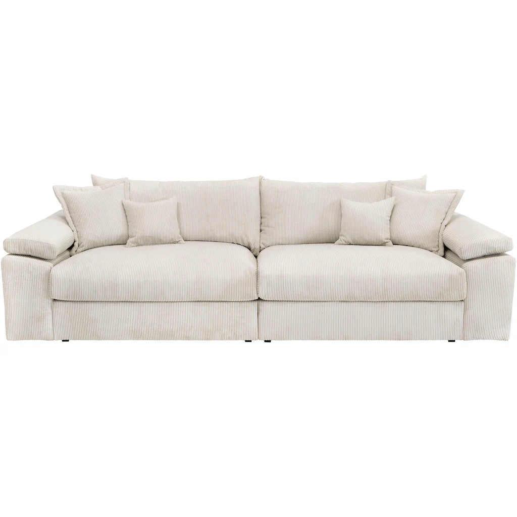 Home affaire Big-Sofa »Soft&Cosy XXL - Breite 303 cm« Mega-Sofa in Cord Federkern-Polsterung kaufen Nur noch ein Tag übrig