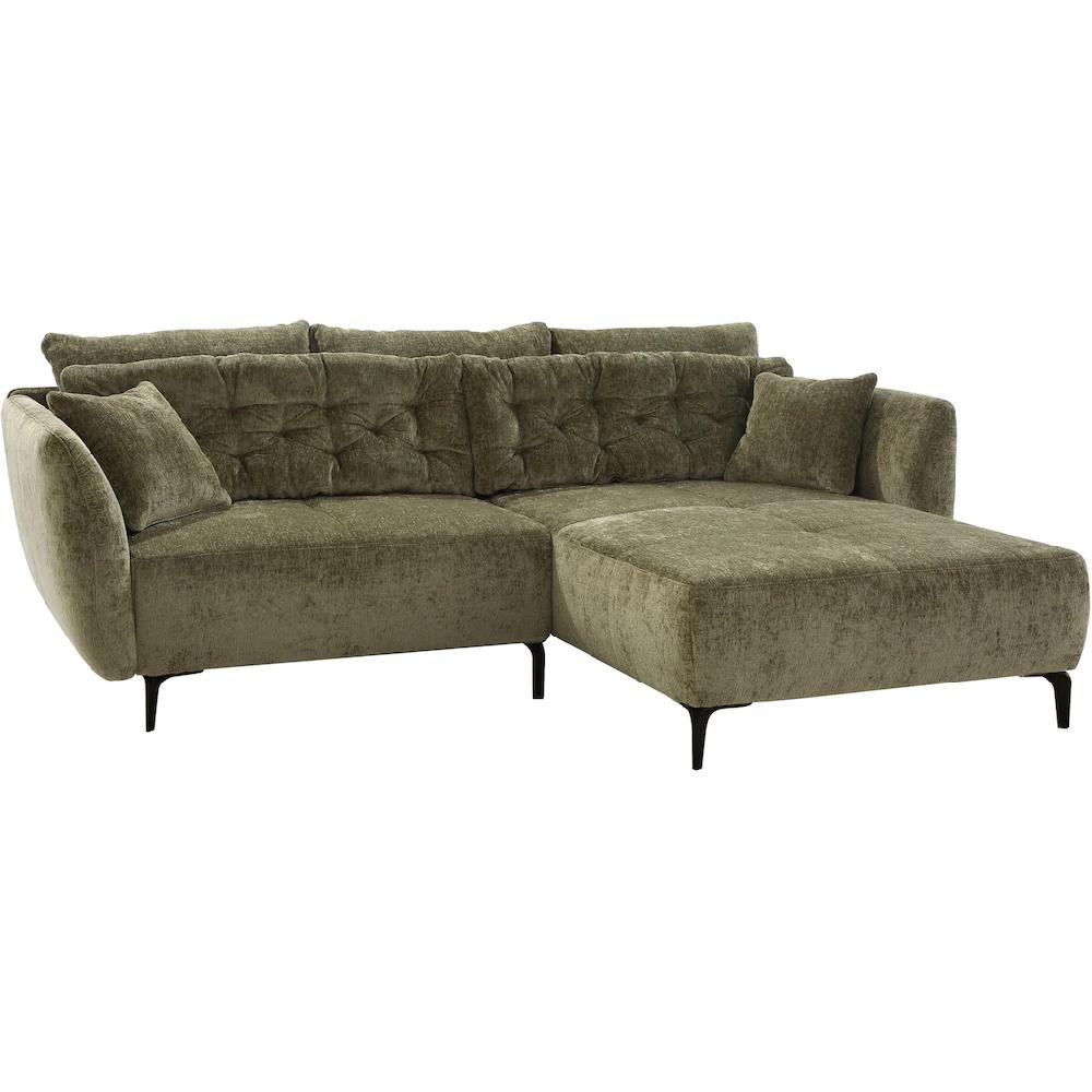 Jockenhöfer Gruppe Ecksofa Salo im Retrolook mit 5 Rücken-/Zierkissen kaufen 50% Rabatt mit kostenlosem Versand