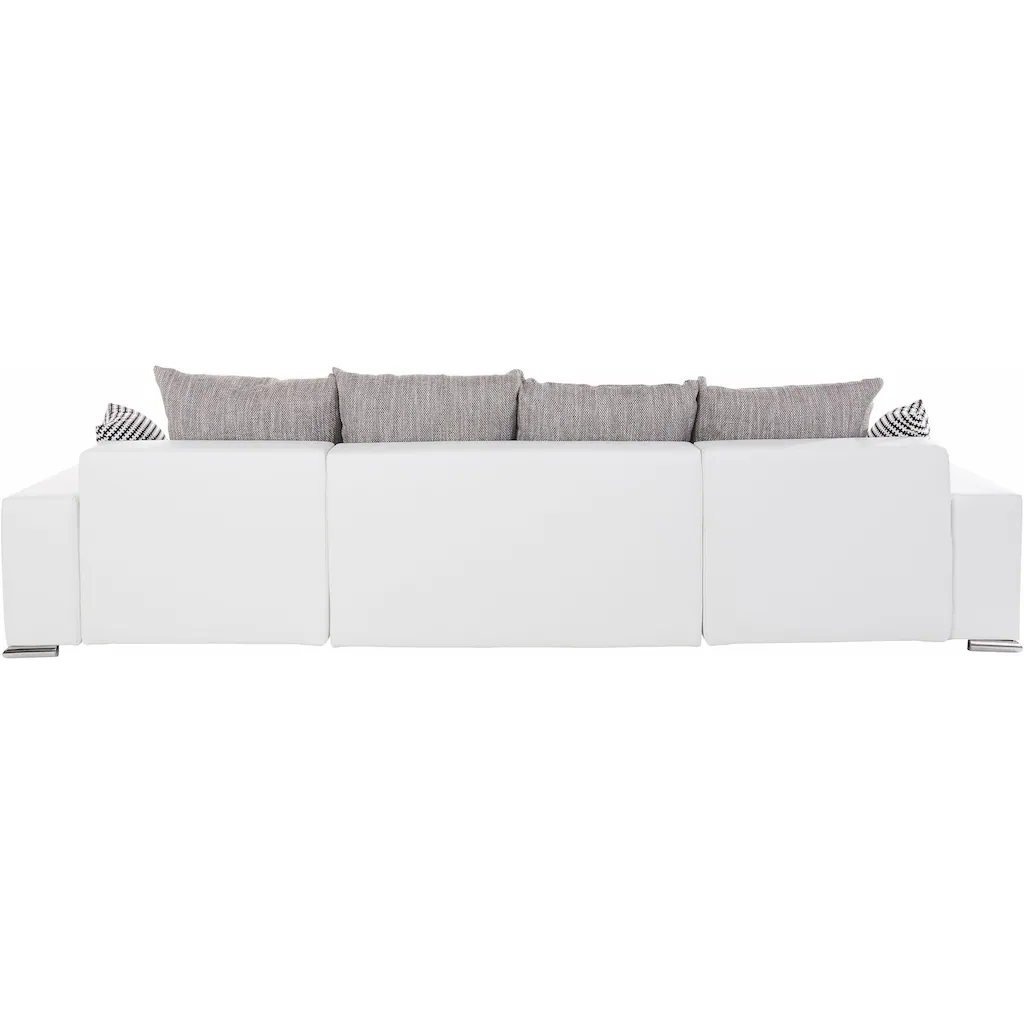 COLLECTION AB Wohnlandschaft »XL-Josy U-Form Breite 313 cm Kunstleder-Mix Microfaser« inkl. Bettfunktion Bettkasten mit 4 gleich großen Rückenkissen kaufen Black Friday Preise