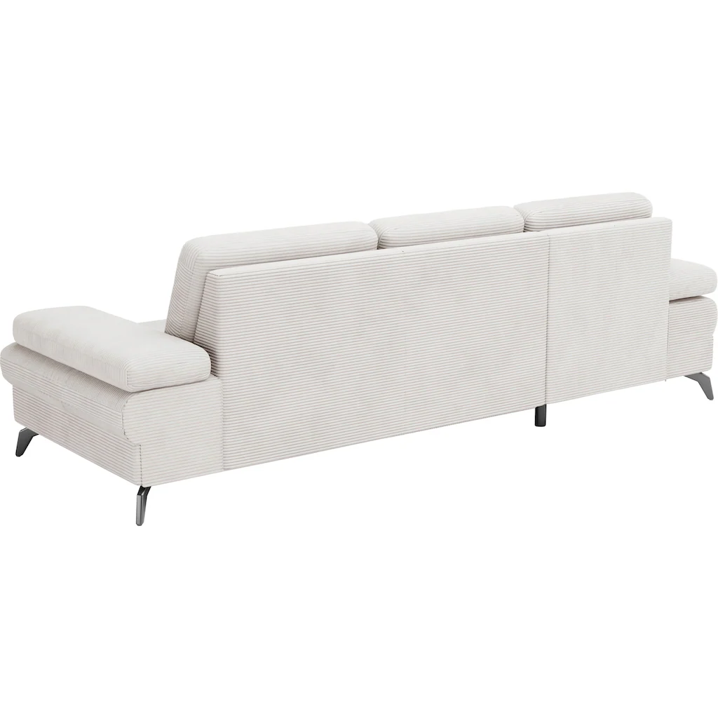 sit&more Ecksofa »Morris Jubi L-Form inklusive XXL-Liegefläche bzw. Schlaffunktion« Bettfunktion Armteilverstellung und 1 Zierkissen kaufen Im Verkauf