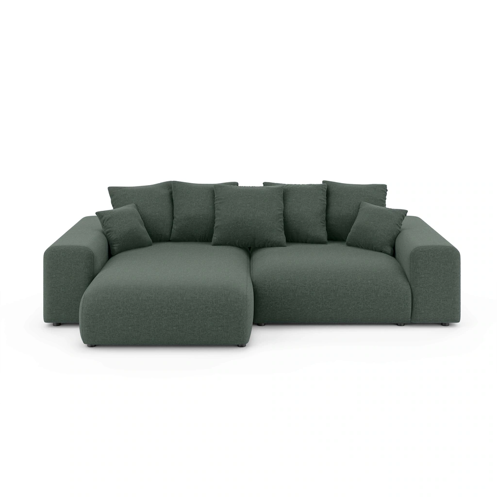 INOSIGN Ecksofa »LAKESIDE mit Bettfunktion und Bettkasten B/T/H 257/166/84 cm« L-Form Recamiere beidseitig montierbar Wellenunterfederung kaufen Hotsell
