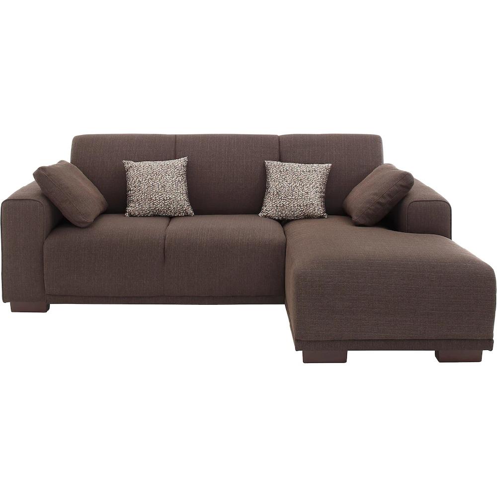 Home affaire Ecksofa »Bornholm inkl. 2 Kissen Stellmaße 234x162 cm L-Form« Recamiere wahlweise links oder rechts bestellbar kaufen im Angebot